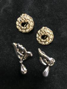  ☆　極レア　Monet.モネ / ゴールド.シルバー earringイヤリング　☆お値下げ致しました. 新品未使用　極美品♪