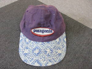 96年 S6 Patagonia キッズ用 キャップ L USA製 亀 タートル 紫 ヴィンテージ オールド アウトドア 帽子 パタゴニア 子供 66020