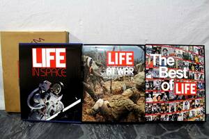 60 西武タイム◆LIFEライフ ブックス3冊セット◆IN SPACEイン スペース/ポスター/箱 付◆AT WARアット ウォー◆The Best Of LIFE