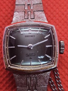 稼働品 SEIKO セイコー グリーン文字盤 スペシャル 23石 1140-3160 手巻き レディース腕時計 G1066