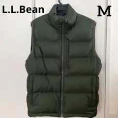 L.L.Bean ダウンジャケット　M フェザー　深緑　防寒　釣り　キャンプ