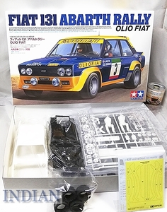 ◇3 タミヤ【1/20 NO.69 フィアット131アバルトラリー OLIO FIAT・人形2体】