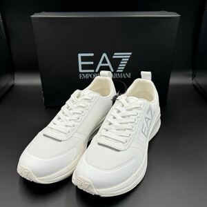 【未使用】EA7 EMPORIO ARMANI スニーカーホワイト ロゴ US8.5