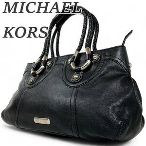 MICHAEL KORS マイケルコース ト－トバッグ ハンドバッグ ブラック 黒 通勤 通学 普段使い シボレザー オールレザー レディース 大容量