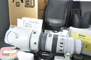 ★新品級★ニコン ニッコール AF-S VR Zoom Nikkor ED 70-200mm F2.8G （IF） （ライトグレー） 防湿庫保管品　付属品完備