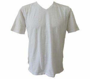 【durini】Others VNECK ヴイネック ◆35%OFF◆ MADE IN ITALY VネックTシャツ 半袖 メランジ生地 綿100% インナー/ホワイト/50(XL)サイズ