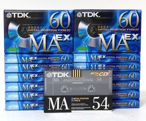 ☆ 【未開封】 TDK メタルテープ MA EX 60分 MAEX-60 14本 54分 MA-54M 1本 セット ☆AHB08441　カセットテープ メタルポジション まとめて