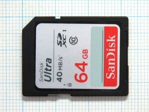 ★SanDisk ＳＤＸＣ メモリーカード ６４ＧＢ 中古★送料８５円・１８５円