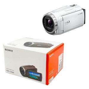 1円〜■7.1万 新品/正規品 SONY HDR-CX680 ソニー デジタルHDビデオカメラレコーダー ハンディカム ホワイト 白色■兵庫県姫路市発 K2