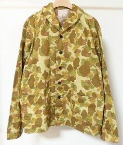 24SS Boncoura ボンクラ USN Shawl Collar Duck Hunter Camo ショールカラー ダック ハンター カモ カバーオール ジャケット 40