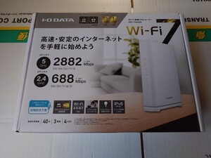 【新品開封のみ】I-O DATA製 2.5Gbps対応 Wi-Fi 7デュアルバンドルーター WN-7D36QR