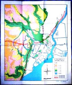 国立歴史民俗博物館編集 『近世都市江戸町方の研究』 特大123×123㎝ほか地図10枚セット 下町復元 江戸・現在 玉井哲雄・中村静夫・湯浅隆