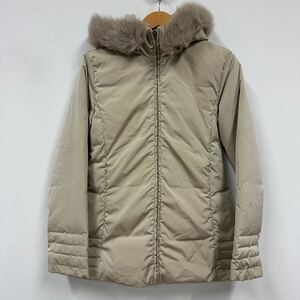 MONCLER モンクレール 茶タグ ダウンジャケット レディース サイズ1 ペッパージャパン アウター ベージュ系 a744