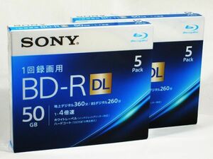 ■　SONY　BD-R　DL　1回録画用　50GB　4倍速　5枚パック　2個セット　(5BNR2VJPS4)