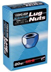 ホイールナット20個入り(貫通type)/NV200バネットワゴン/日産/M12X1.25/21mm/メッキ/1台分4H5H共用 103hc-20p