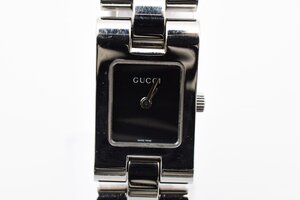 グッチ スクエア ブラック文字盤 シルバー 2305L クォーツ レディース 腕時計 GUCCI