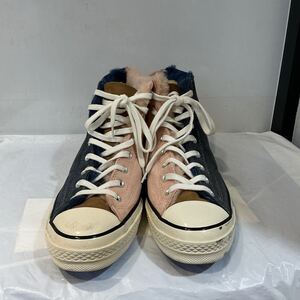 converse コンバース CHUCK 70 HI SHEARLING NVY BLUE/BABY PINK スニーカー 28.5cm 645904