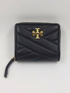 TORY BURCH トリーバーチ KIRA キラ CHEVRON BI-FOLD WALLET 財布 折りたたみ ミニ 小銭入れ 二つ折り財布 レディース 黒 ブラック