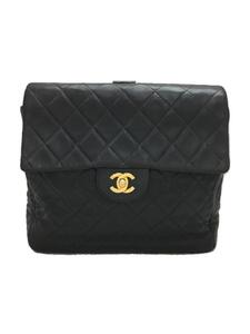 CHANEL◆マトラッセ/チェーンショルダーリュック/ラムスキン/レザー/BRW/ゴールド金具