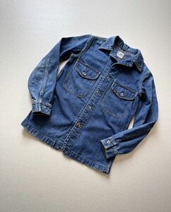 70s〜 USA製 “ Lee ” DENIM WORK SHIRT OLD VINTAGE アメリカ製 リー デニム ビッグフラップポケット ワークシャツ オールド ビンテージ