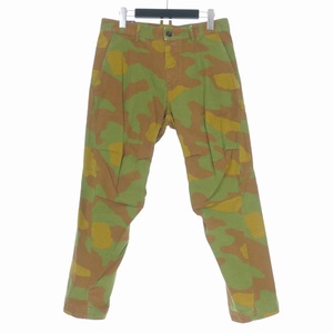 未使用品 ディースクエアード DSQUARED2 21AW Skipper cargo pant カモフラ カーゴパンツ 44 カーキ 緑 S74KB0582 国内正規 メンズ