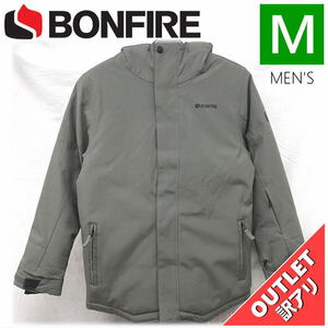 【OUTLET】 ジュニア[Mサイズ] BONFIRE YOUTH STRATA JKT カラー:CHARCOAL Mサイズ 子供用 スノーボード スキー ジャケット アウトレット