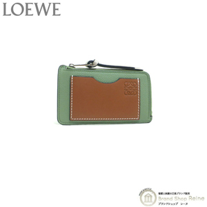ロエベ （LOEWE） コイン＆カードホルダー カードケース コインケース 小銭入れ C660Z40X04 Rosemary×Tan（新品）