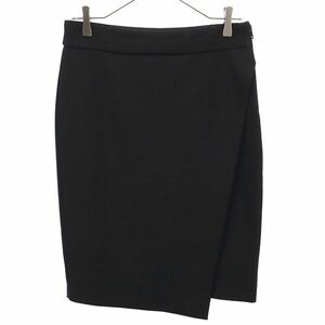 ザラウーマン ミディ丈 デザイン スカート M ブラック ZARA WOMAN レディース