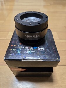 【中古】NRG クイックリリース ステアリングボス ブラック チーン音 GEN 2.0 SFI承認