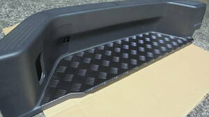 ハイエースバン　200系　S－GL用デュアルパワースライドドアステップカバー　アルミ製縞板　アルマイトブラックカラー　