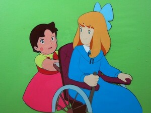 B　アルプスの少女ハイジ　セル画　45話「山の子たち」　クララ　ハイジ　張り付きなし　日本アニメーション