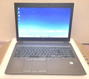 M.2 SSD512GB+HDD1TB メモリー32GB Webカメラ i7-9750H QuadroT1000 テンキー HP ZBook 15 G6Mobile Workstation