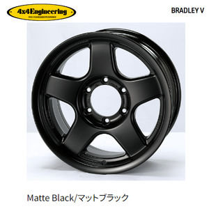 送料無料 フォーバイフォー エンジニアリング BRADLEY Ｖ (MBK) 6.5J-16 -5 6H-139.7 (16インチ) 6H139.7 6.5J-5【4本セット 新品】