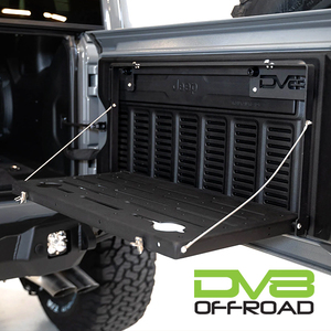 DV8 OFFROAD 正規品 フォールディング トレイルテーブル テールゲートテーブル ロゴ入 スチール ジープ JL ラングラー | JL ラングラー 4xe