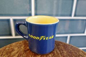 新品　GOODYEAR　グッドイヤー　陶器製　マグカップ　ロゴ　コーヒーマグ　日本製　アメリカン　カフェ　