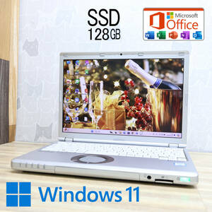 ★美品 高性能6世代i3！SSD128GB★CF-SZ5 Core i3-6100U Webカメラ Win11 MS Office 中古品 ノートPC★P72829