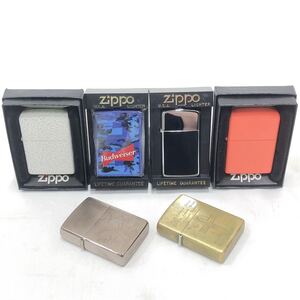 ZIPPO ジッポー　まとめ　6点セット/未使用　中古/バドワイザー　カモフラ/tab-dock/他　R阿1121