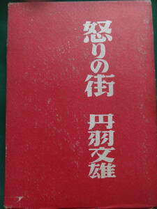 怒りの街　＜長篇小説＞ 　丹羽文雄　昭和24年　 八雲書店　初版