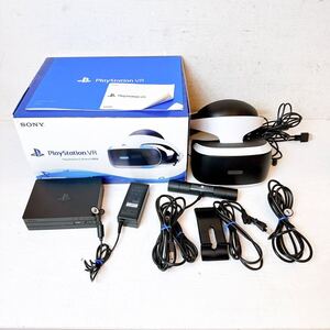 246＊中古 SONY PlayStation VR 本体 ヘッドセット カメラ同梱版 PS4 PSVR CUH-ZVR2 通電確認済み＊