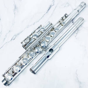 468) 即決価格 カワイ フルート KFL-221ES 頭部管銀製 Eメカ付き Kawai Flute Silver Head w/E-mech