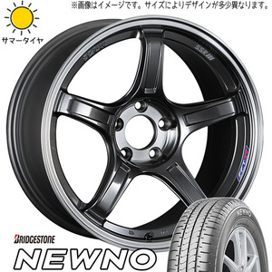 215/55R17 サマータイヤホイールセット フォレスター etc (BRIDGESTONE NEWNO & SSR GTX03 5穴 100)