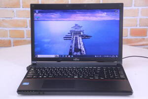 ノートパソコン 富士通 LIFEBOOK A573/GX FMVA0301FP 2013年 Win10 Corei3 メモリ4G HDD500GB PC筐体■(W0109)