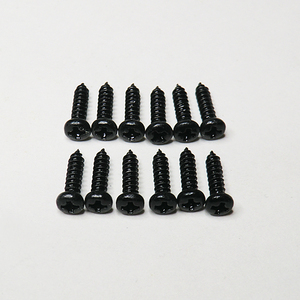 ★★新品 ペグ用スクリュー ブラック 12本セット2.0×10mm ネジ ビス