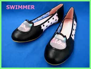 SWIMMER/スイマー★【特価】シースルー/パンプス/フラット/透けパンプス/キャット(S・23.5cm)新品:Sh32