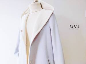 ⚜ ミーア MIIA アンゴラ＆ウールコート/フードコート【size2】定価3万以上!