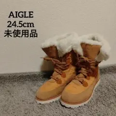 AIGLE　未使用品　スノーブーツ　ボアブーツ　24.5cm