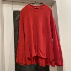 VICTIM ヴィクティム LOOSE RIB KNIT RED Mサイズ