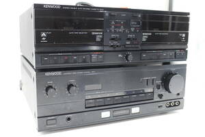 [M-TN 504] KENWOOD ケンウッド カセットデッキ X- 5WR＋ パワーアンプ A-3R 2個セット