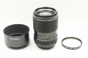 【アルプスカメラ】良品 FUJIFILM フジフイルム EBC FUJINON T 135mm F3.5 M42マウント 単焦点レンズ MF フード付 230923t