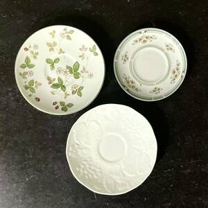 KCK658 WEDGWOOD ウェッジウッド ソーサーのみ 3点セット